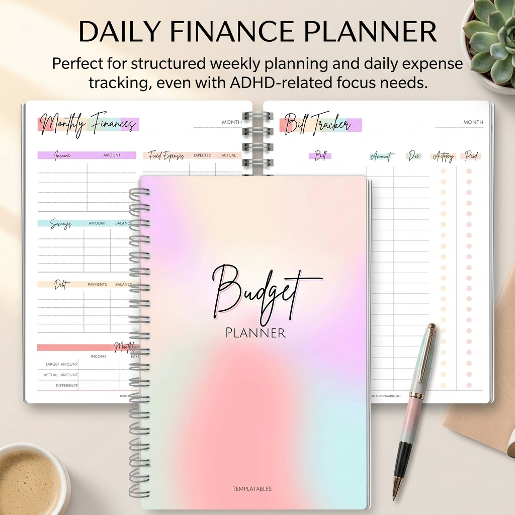 Daily Income And Expense Noteb - مراجعة Planner Weekly Budget وسعره