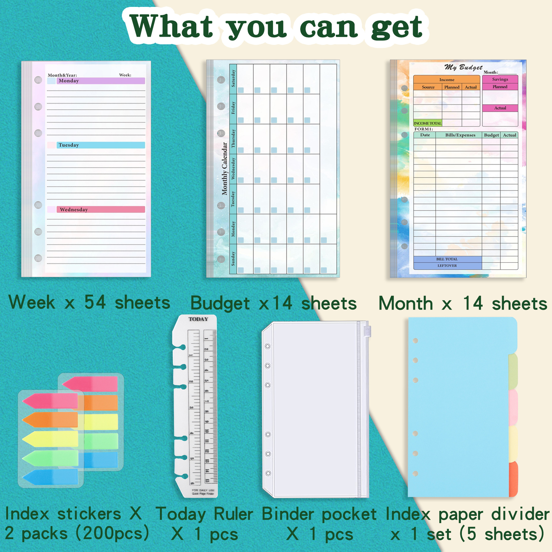 2026 NEW A6 Loose Leaf Noteboo - مراجعة Planner Weekly Budget وسعره
