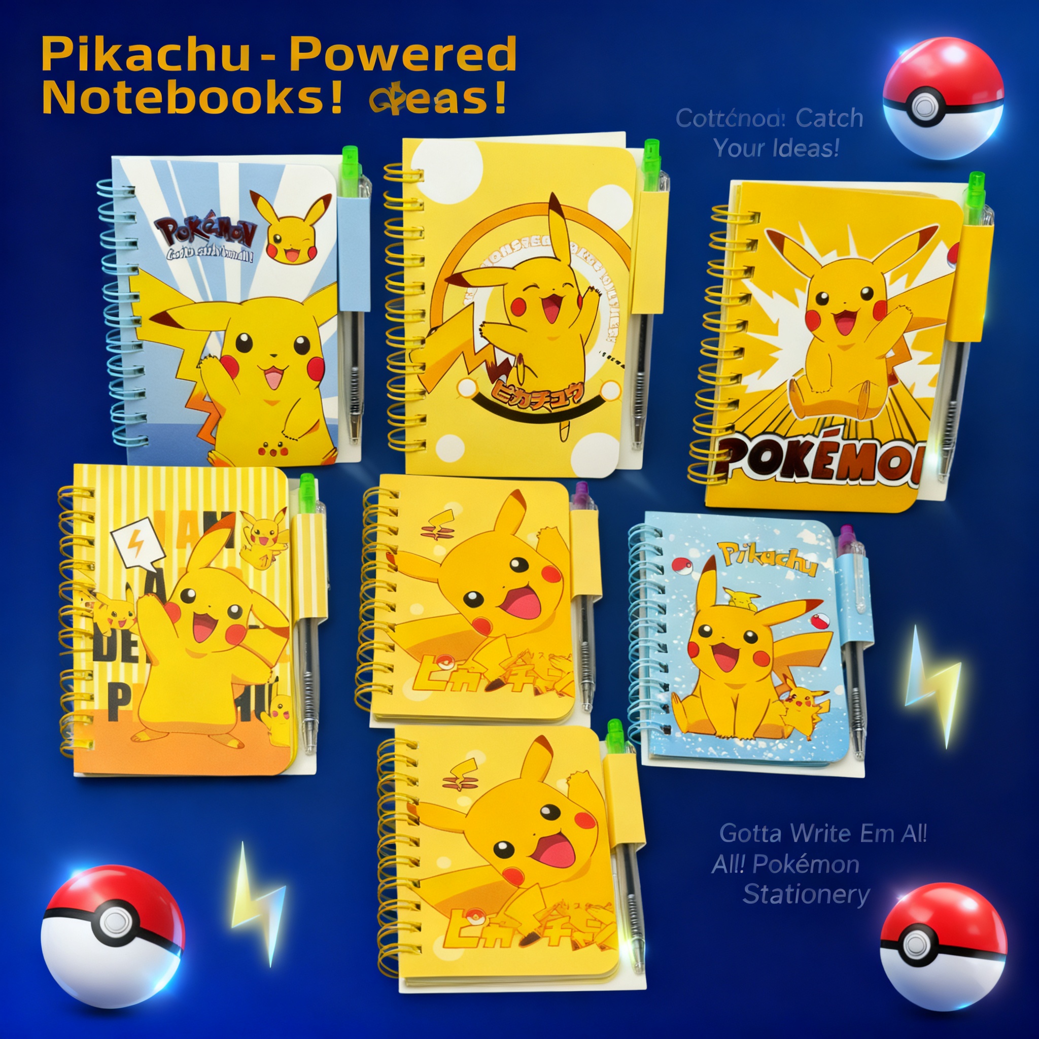 Pokemon Pikachu Cute Cartoon N - مراجعة Stationery Office وسعره