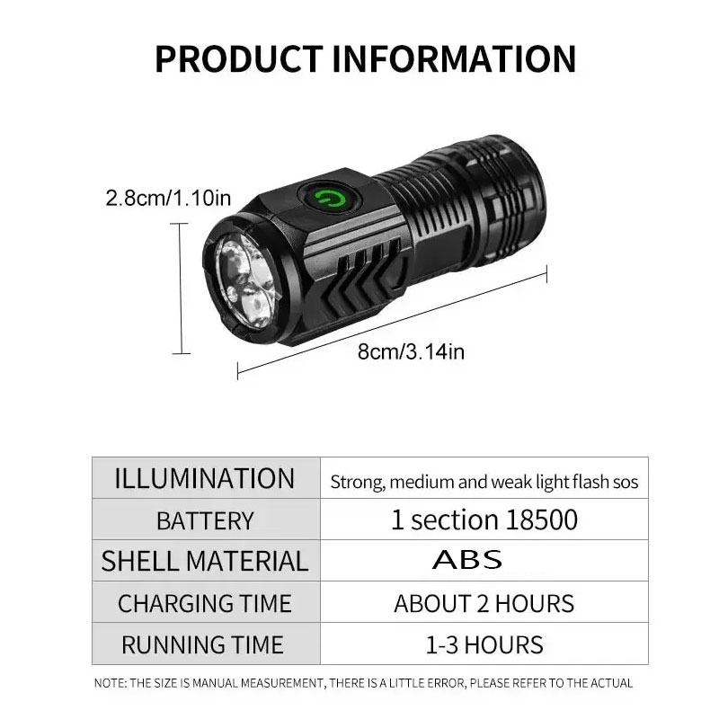 Mini 3 LED Flashlight With Pen - مراجعة Stationery Supply وسعره