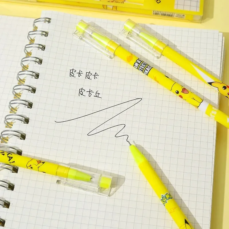 12Pcs Pokemon Pikachu Erasable - مراجعة Office Supply Office Stationery Items وسعره