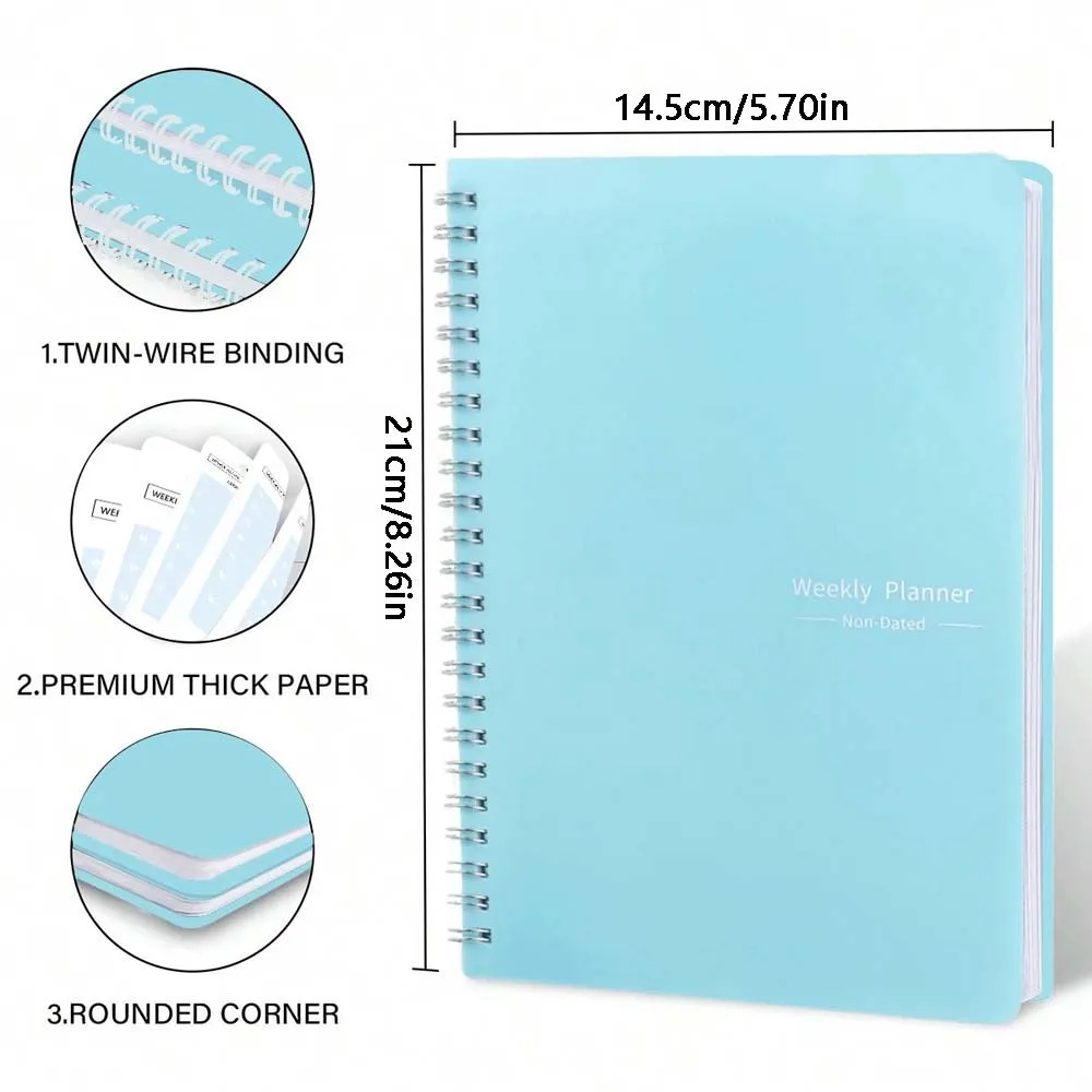 A5 Weekly Planner Coil Daily P - مراجعة Planner Weekly Budget وسعره