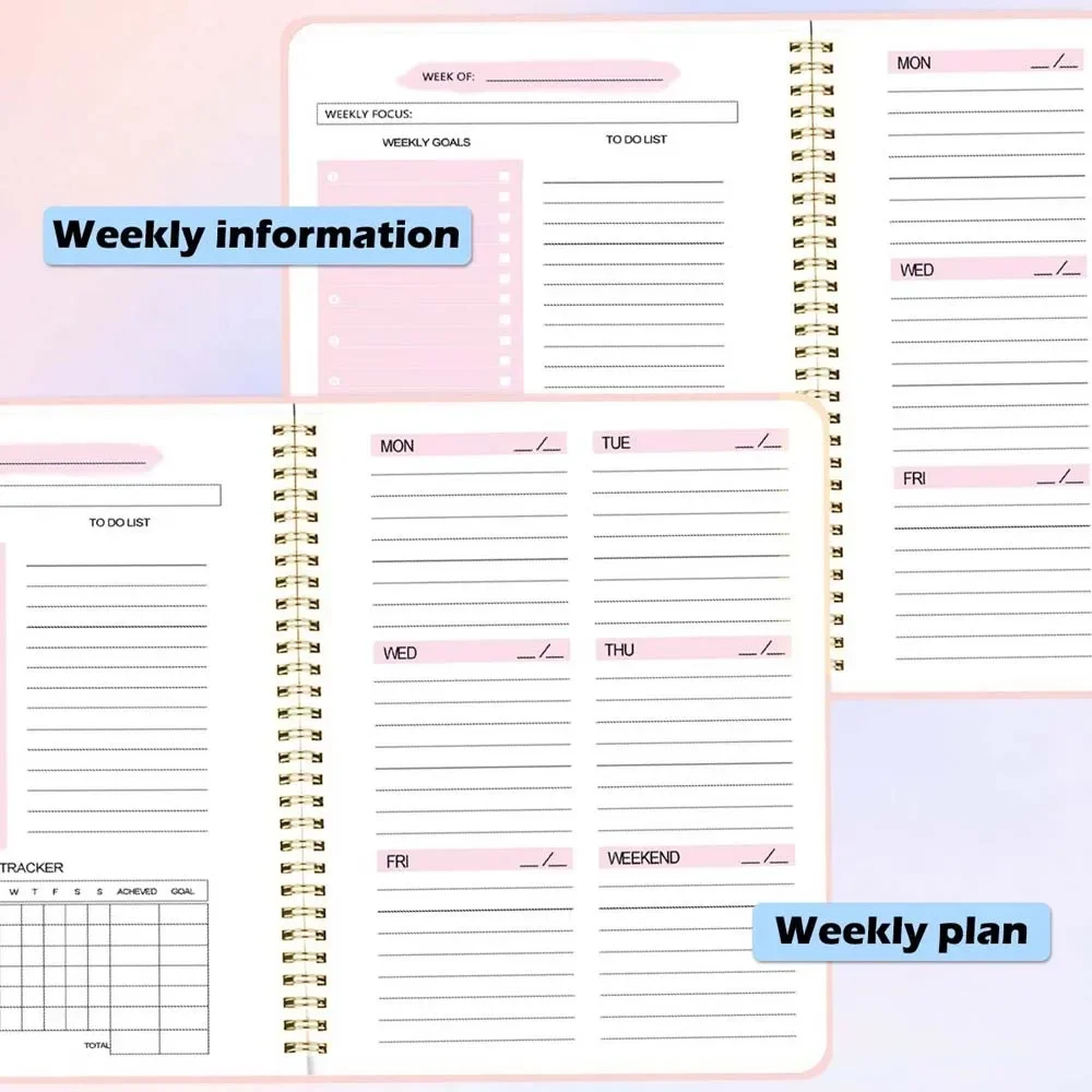 A5 Weekly Planner Coil Daily P - مراجعة Planner Weekly Budget وسعره