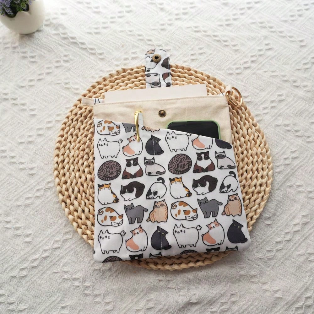 1PC Mellow Cat Canvas Book Bag - مراجعة Ideal Stationery & Office Supply وسعره