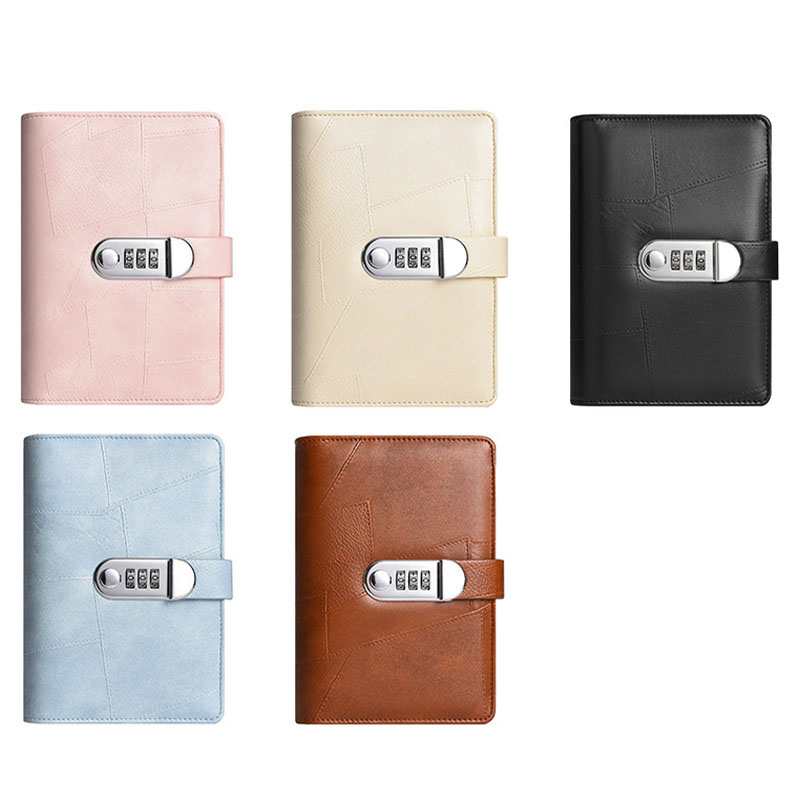 A6 PU Leather Password Lock Bi - مراجعة Planner Weekly Budget وسعره