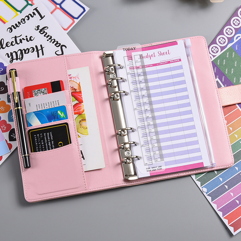A6 PU Leather Password Lock Bi - مراجعة Planner Weekly Budget وسعره