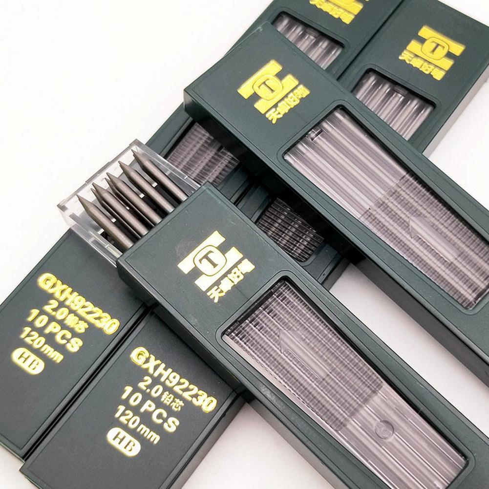 Hot 10Pcs/Box 2mm 2B HB Black  - مراجعة Mechanical Pencil Lead وسعره