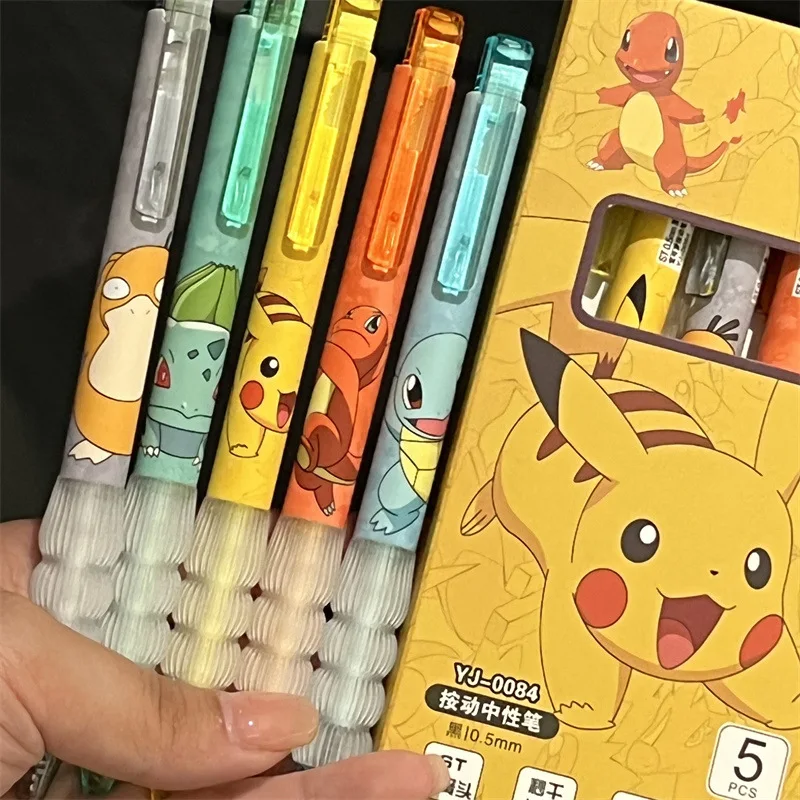 5pcs Pikachu Gel Pen Set Pokem - مراجعة Gel Ink Pen Set وسعره