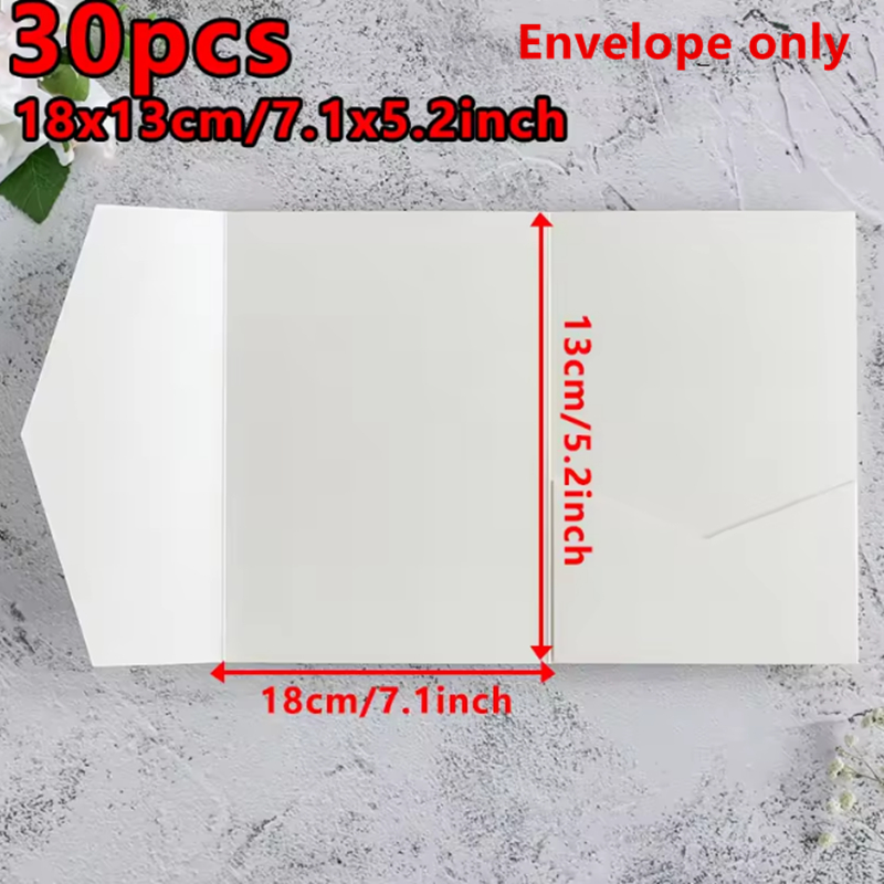 30pcs 18x13cm Green Envelopes  - مراجعة Stationery Supply Business وسعره