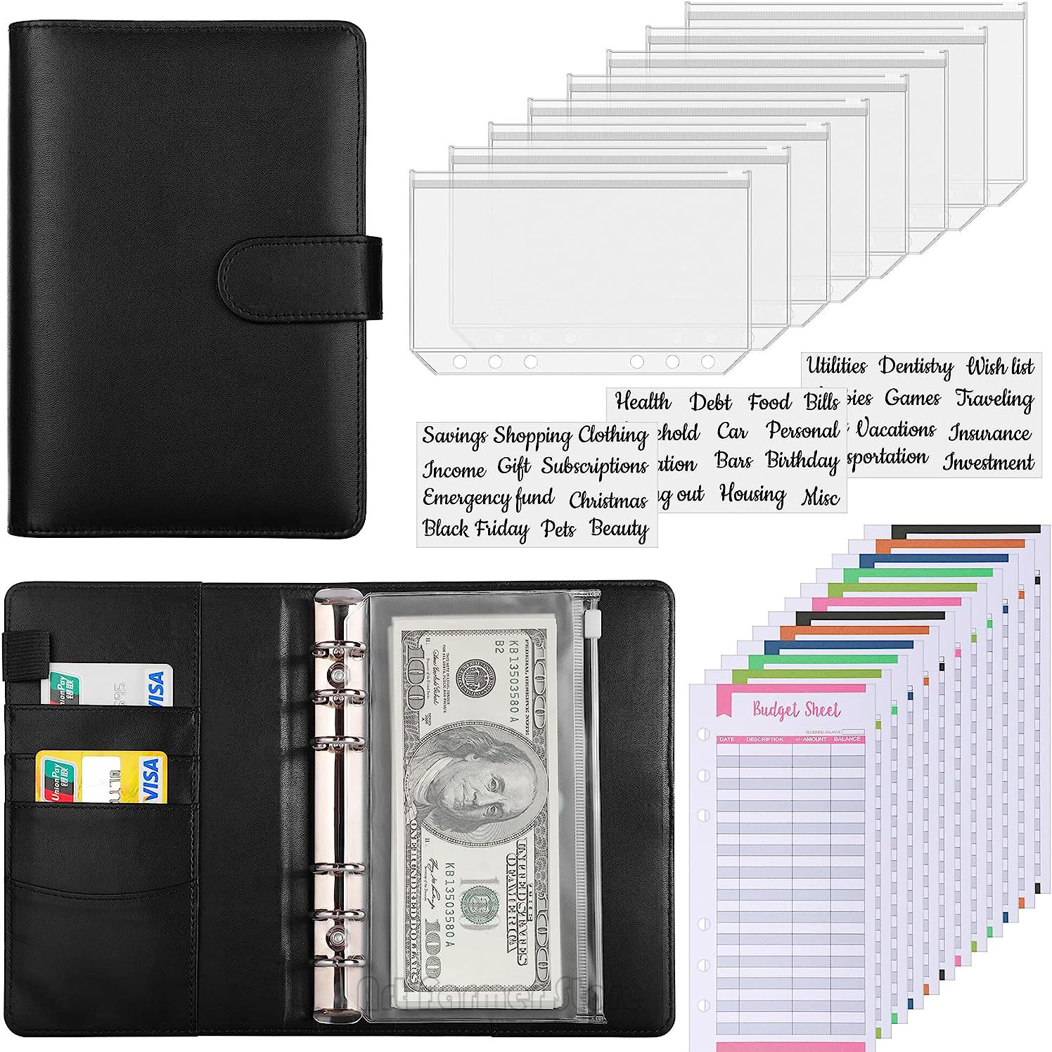 A6 Budget Binder with Cash Env - مراجعة Planner Weekly Budget وسعره
