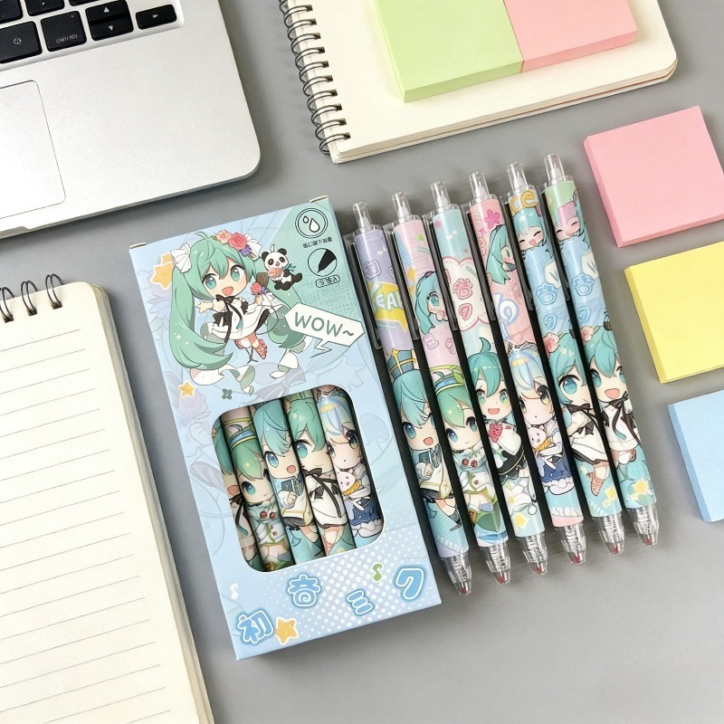 Hatsune Miku quick-drying gel  - مراجعة Gel Ink Pen Set وسعره
