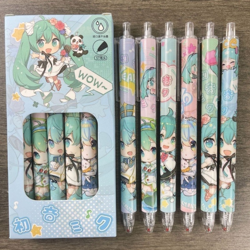 Hatsune Miku quick-drying gel  - مراجعة Gel Ink Pen Set وسعره