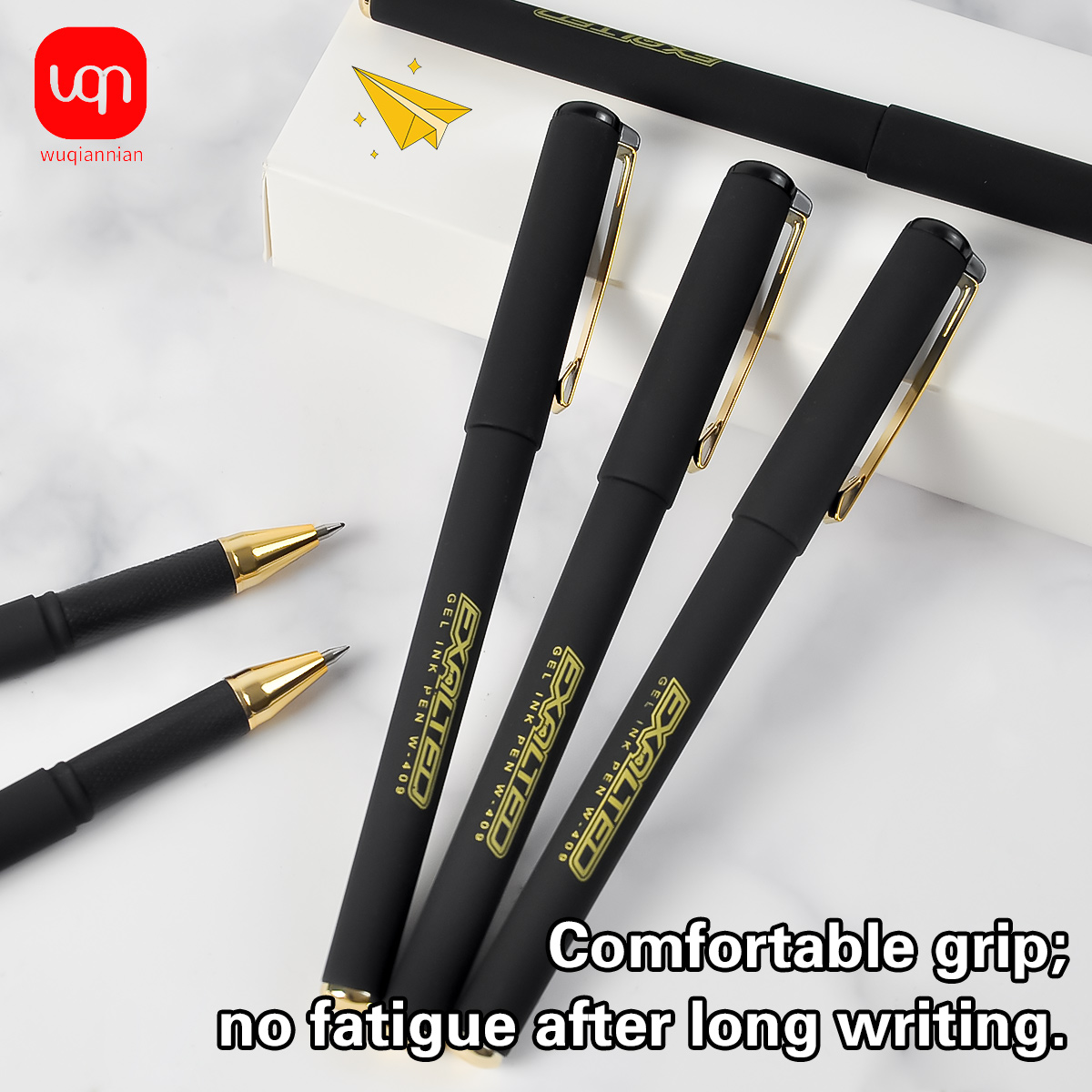 WQN-4/8/12pcs Simple Black Gel - مراجعة Stationery Supply Business وسعره