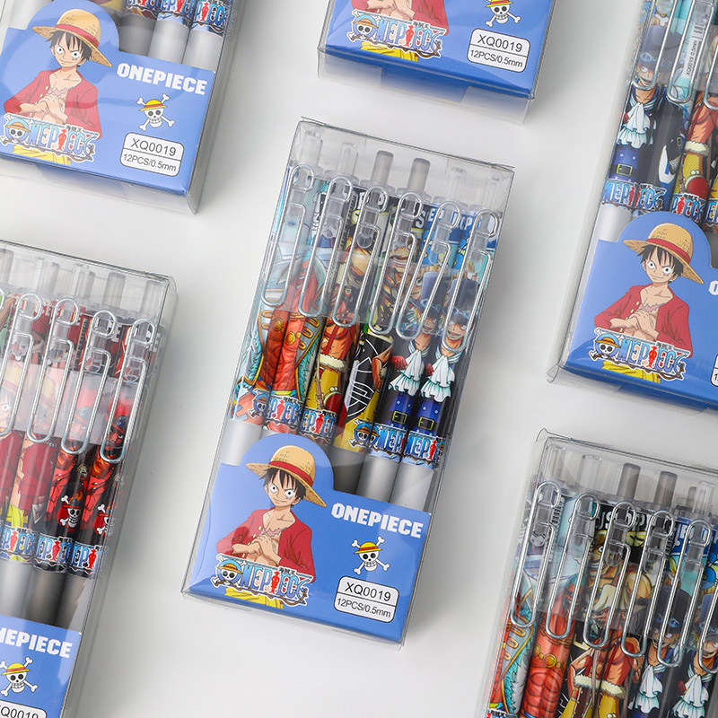 Anime One Piece 12/24Pcs Black - مراجعة Gel Ink Pen Set وسعره