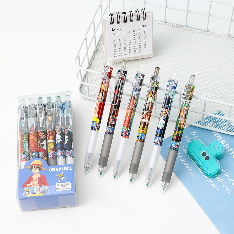 Anime One Piece 12/24Pcs Black - مراجعة Gel Ink Pen Set وسعره