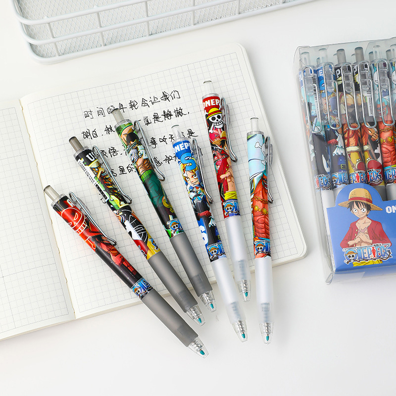 Anime One Piece 12/24Pcs Black - مراجعة Gel Ink Pen Set وسعره