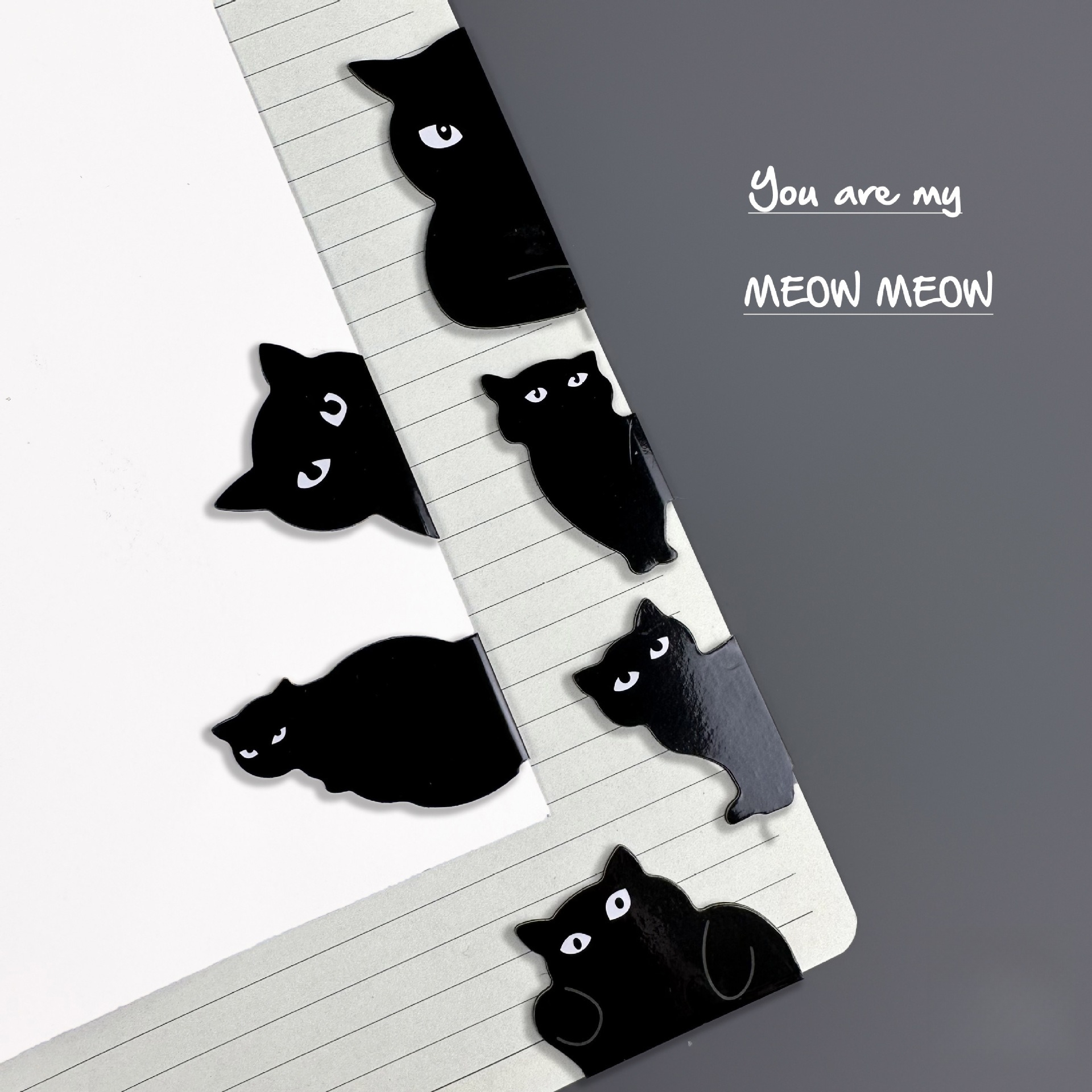 Cute Black Cat Magnetic Bookma - مراجعة Bookmark Magnetic Clip وسعره