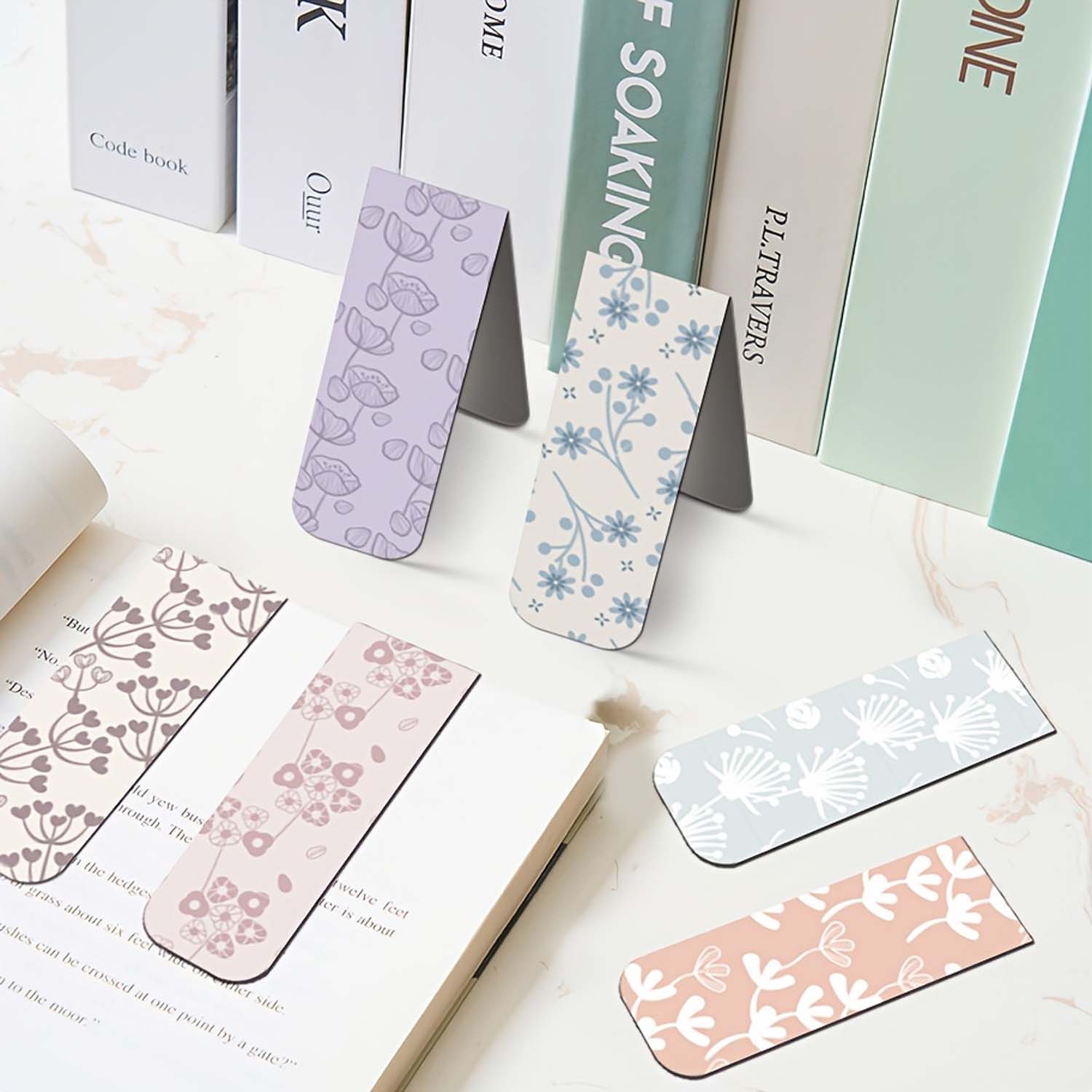 12pcs Flower Magnetic Bookmark - مراجعة Bookmark Magnetic Clip وسعره