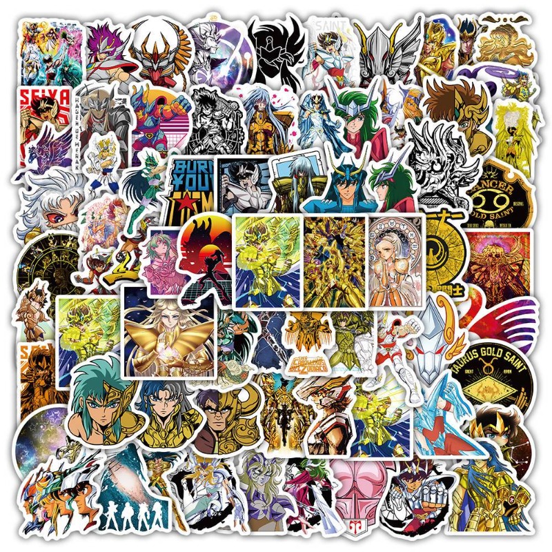 101Pcs Saint Seiya Anime Stick - مراجعة Stationery Office وسعره