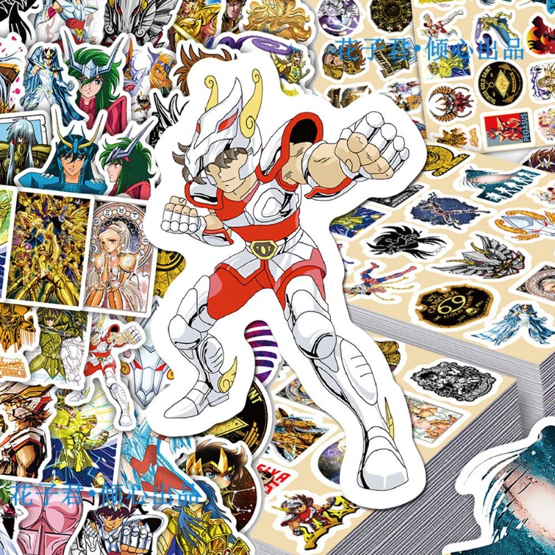 101Pcs Saint Seiya Anime Stick - مراجعة Stationery Office وسعره