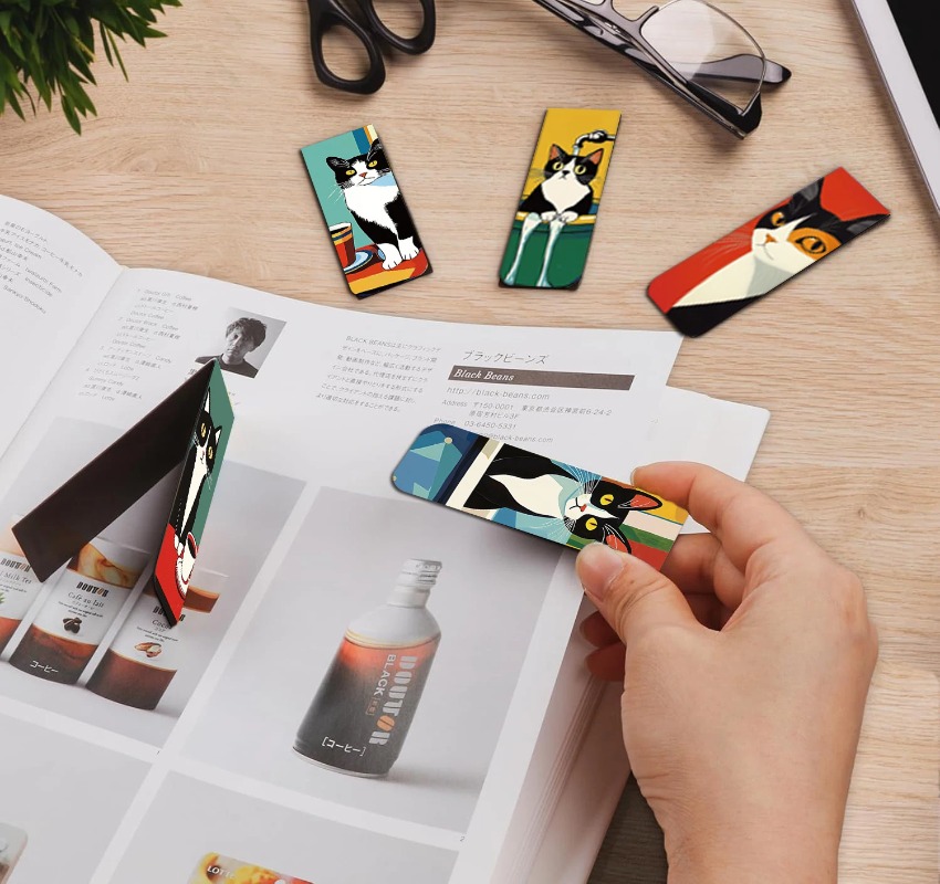 5PCS Simple And Fun Cat Magnet - مراجعة Office Supply Office Stationery Items وسعره