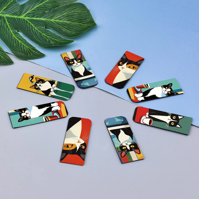 5PCS Simple And Fun Cat Magnet - مراجعة Office Supply Office Stationery Items وسعره