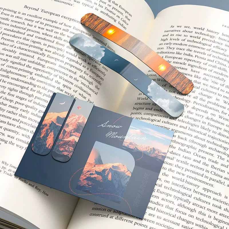 2Pcs Landscape Themed Magnetic - مراجعة Bookmark Magnetic Clip وسعره