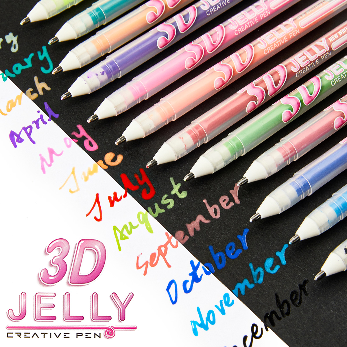 SHANDS 12PCS 3D Jelly Gel Pens - مراجعة Gel Ink Pen Set وسعره