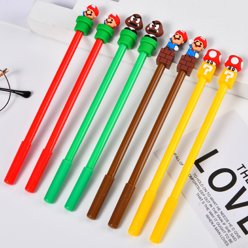 Mario Character Ballpoint Pens - مراجعة Ideal Stationery & Office Supply وسعره