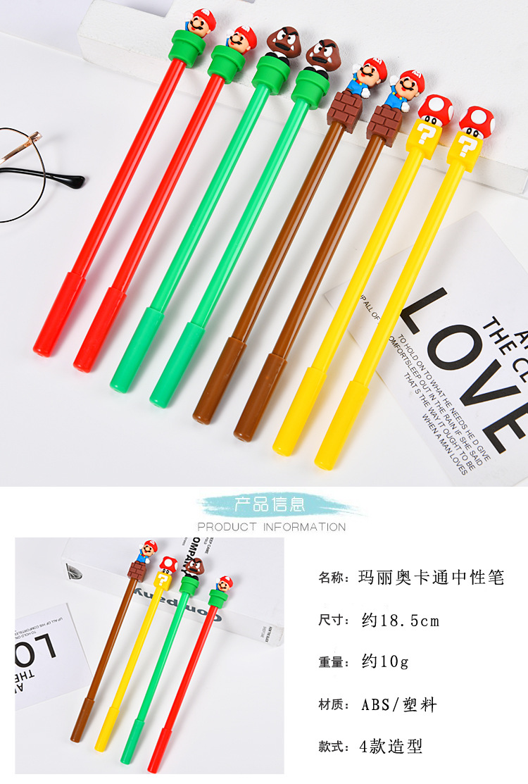 Mario Character Ballpoint Pens - مراجعة Ideal Stationery & Office Supply وسعره