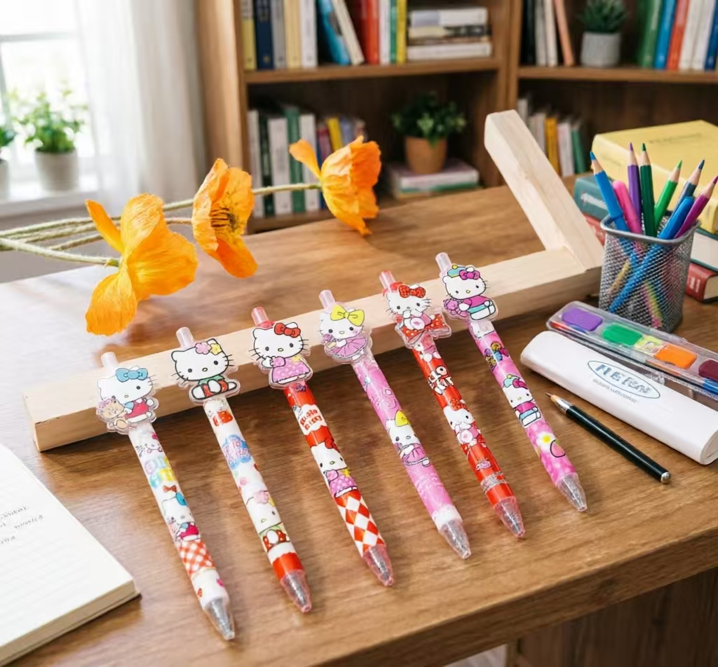 Cute Hello Kitty Gel Pen 0.5mm - مراجعة Office Supply Office Stationery Items وسعره