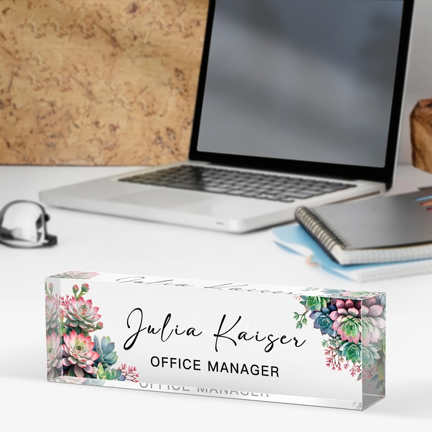 [2D Flat] 1pc Classic Style Ac - مراجعة Desk Name Plate وسعره