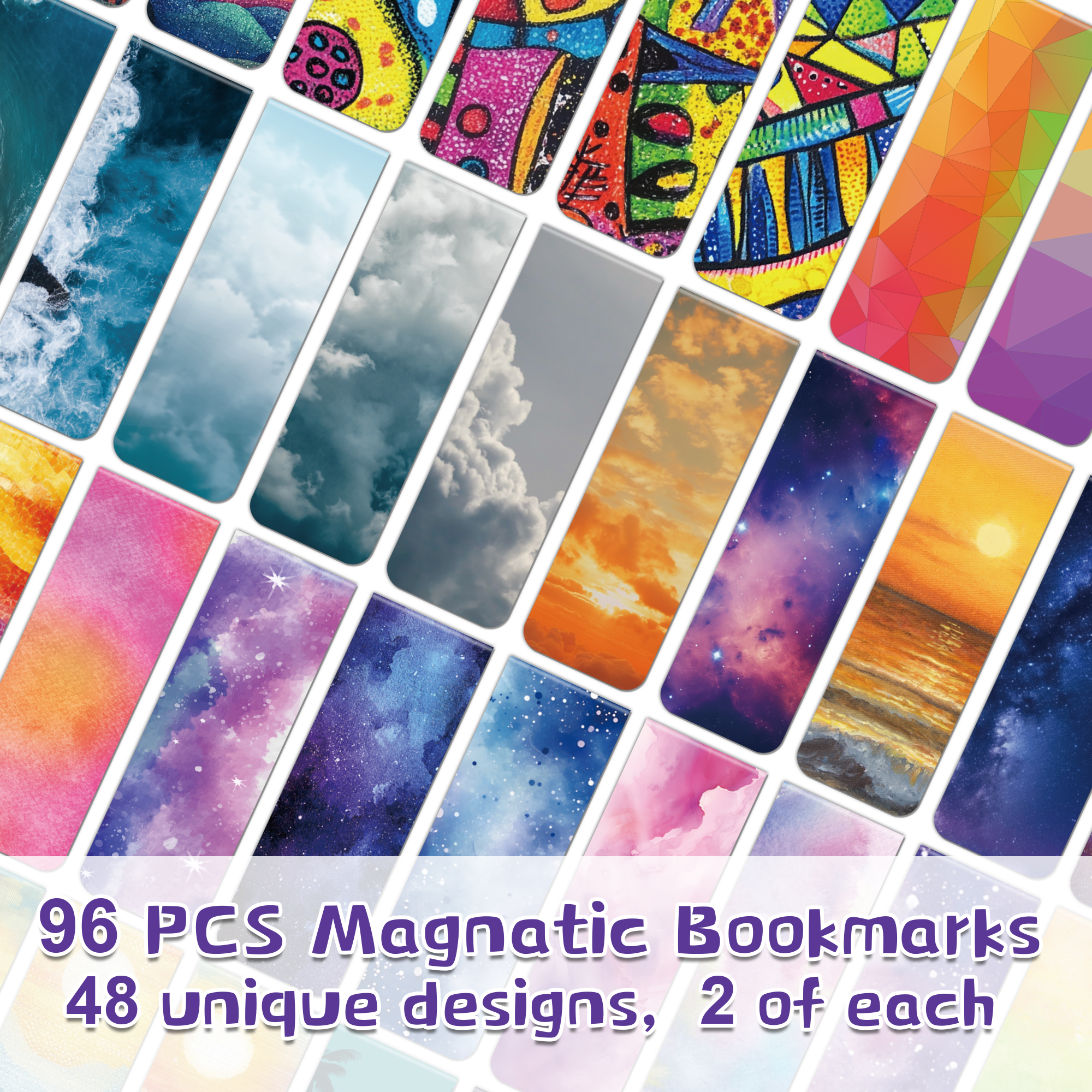 96pcs Colorful Magnetic Bookma - مراجعة Bookmark Magnetic Clip وسعره