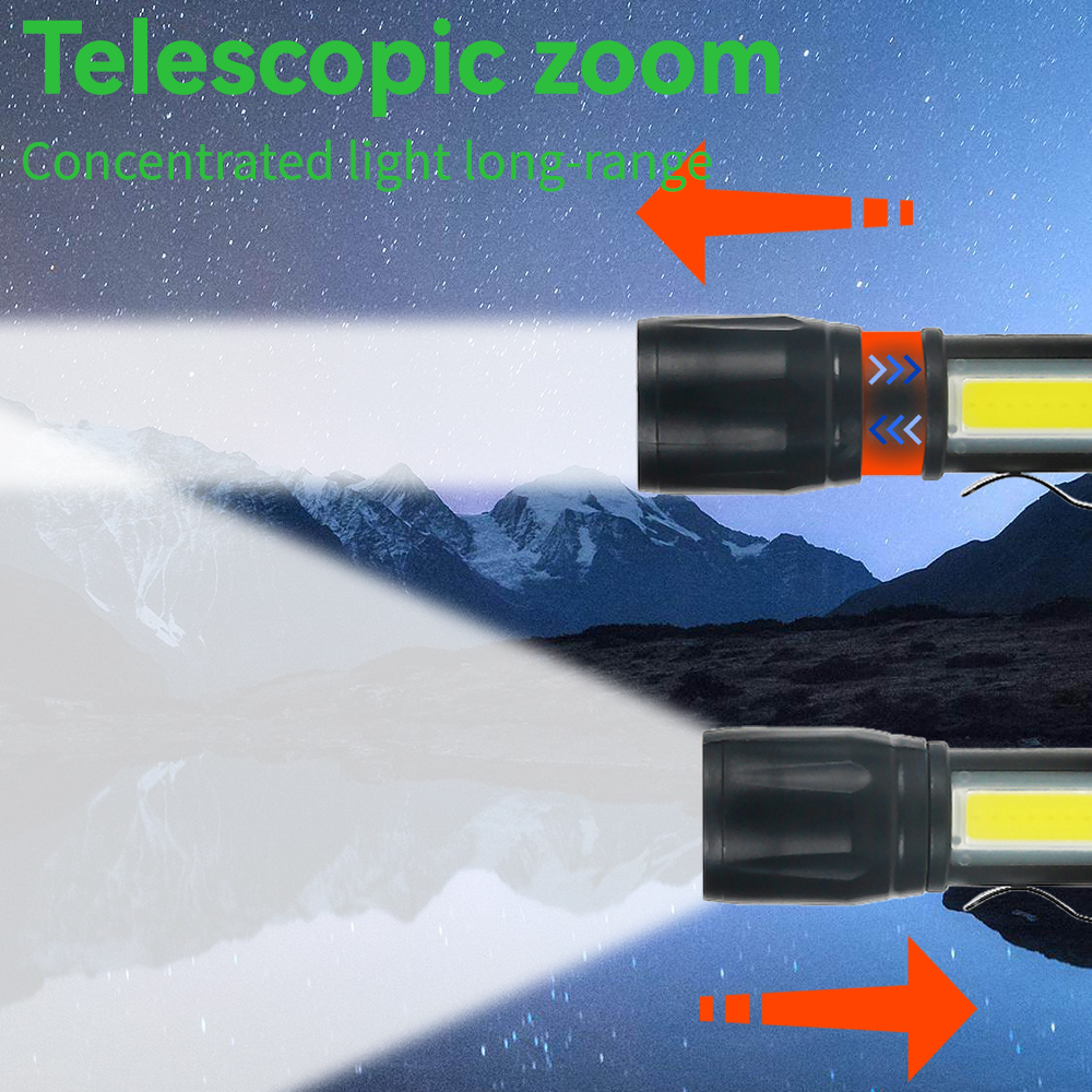 Mini LED Flashlight COB+XPE Po - مراجعة Stationery Supply وسعره