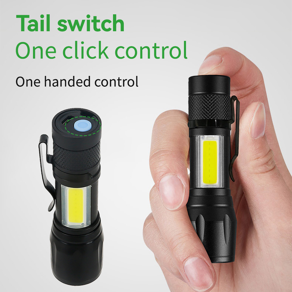 Mini LED Flashlight COB+XPE Po - مراجعة Stationery Supply وسعره