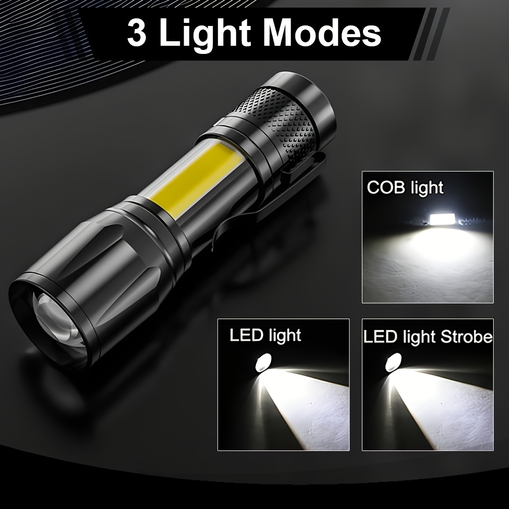 Mini LED Flashlight COB+XPE Po - مراجعة Stationery Supply وسعره