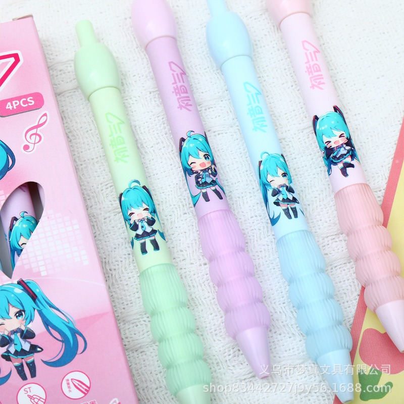 Kawaii Hatsune Miku Gel Pen Cu - مراجعة Gel Ink Pen Set وسعره