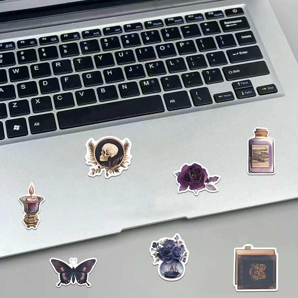 50PCS Dark Academia Stickers A - مراجعة Memo Pad Sticky وسعره