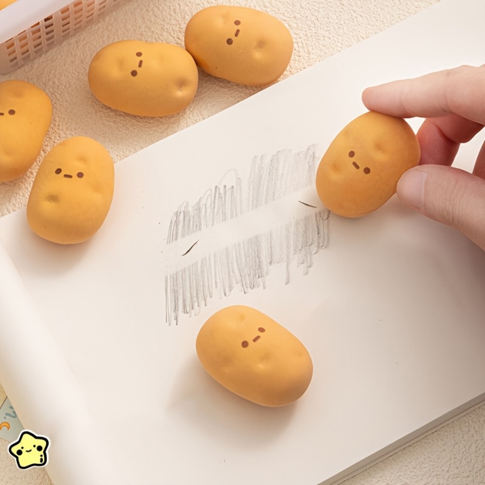 2pcs Funny Potato-Shaped Erase - مراجعة Ideal Stationery & Office Supply وسعره