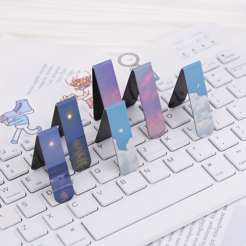 2pcs Landscape Themed Magnetic - مراجعة Bookmark Magnetic Clip وسعره