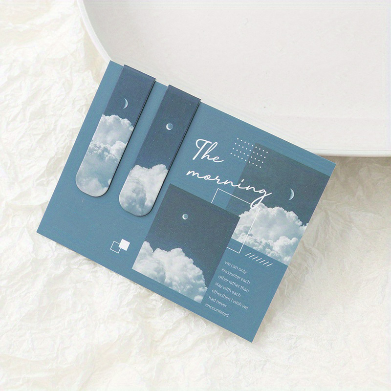 2pcs Landscape Themed Magnetic - مراجعة Bookmark Magnetic Clip وسعره