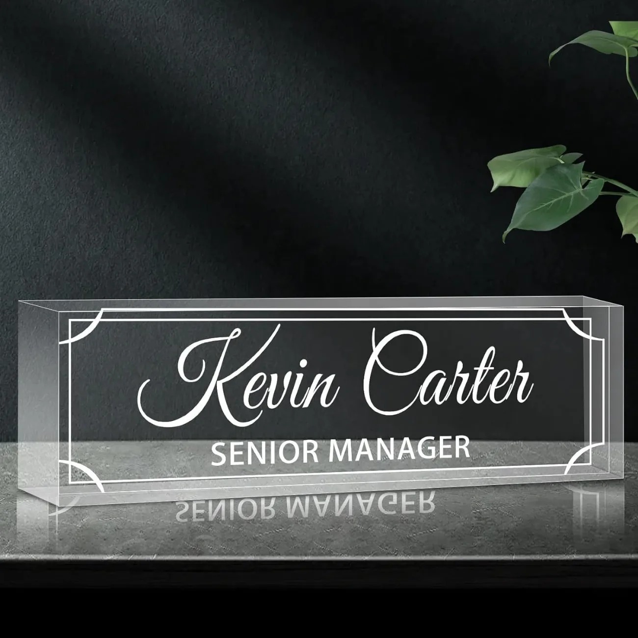 Personalized Acrylic Desk Name - مراجعة Desk Name Plate وسعره