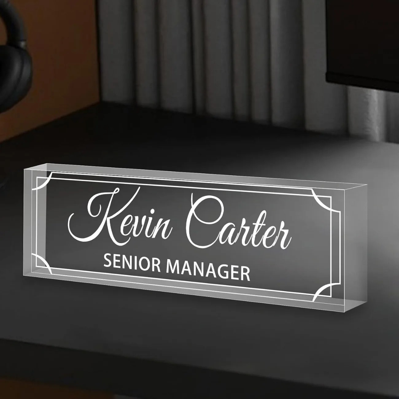 Personalized Acrylic Desk Name - مراجعة Desk Name Plate وسعره