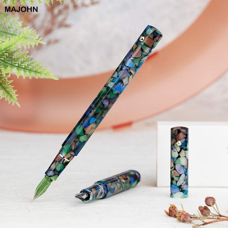 MAJOHN N8 Resin Glass Dip Pen  - مراجعة Stationery Supply Business وسعره