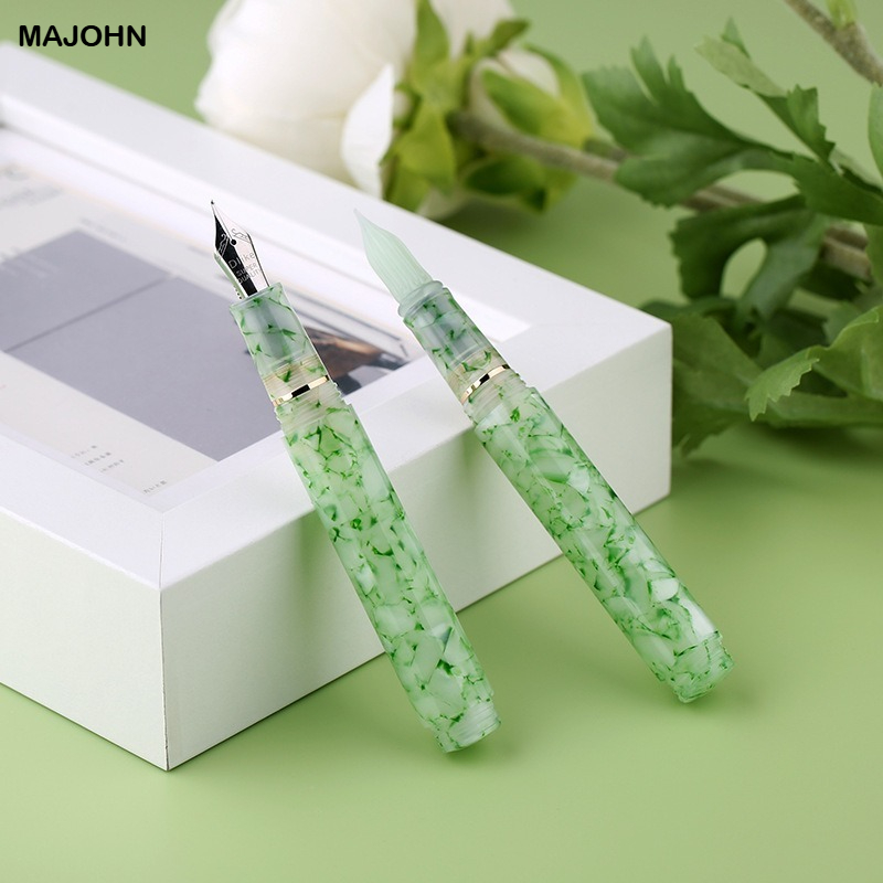 MAJOHN N8 Resin Glass Dip Pen  - مراجعة Stationery Supply Business وسعره