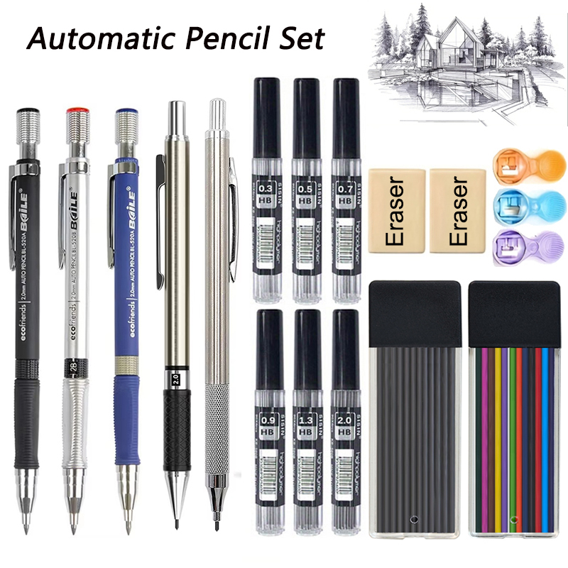 Anti Slip Mechanical Pencil Se - مراجعة Mechanical Pencil Lead وسعره