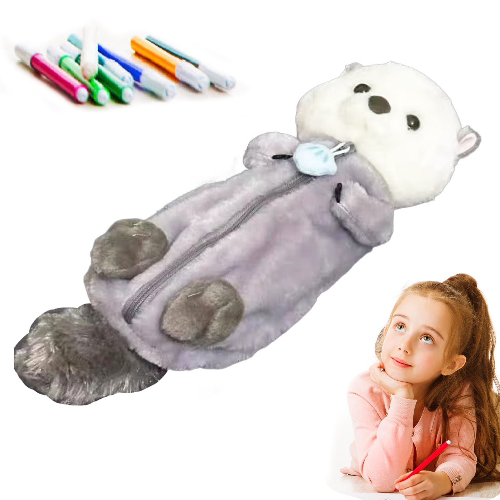 Creative Plush Toy Pencil Case - مراجعة Stationery Supply وسعره