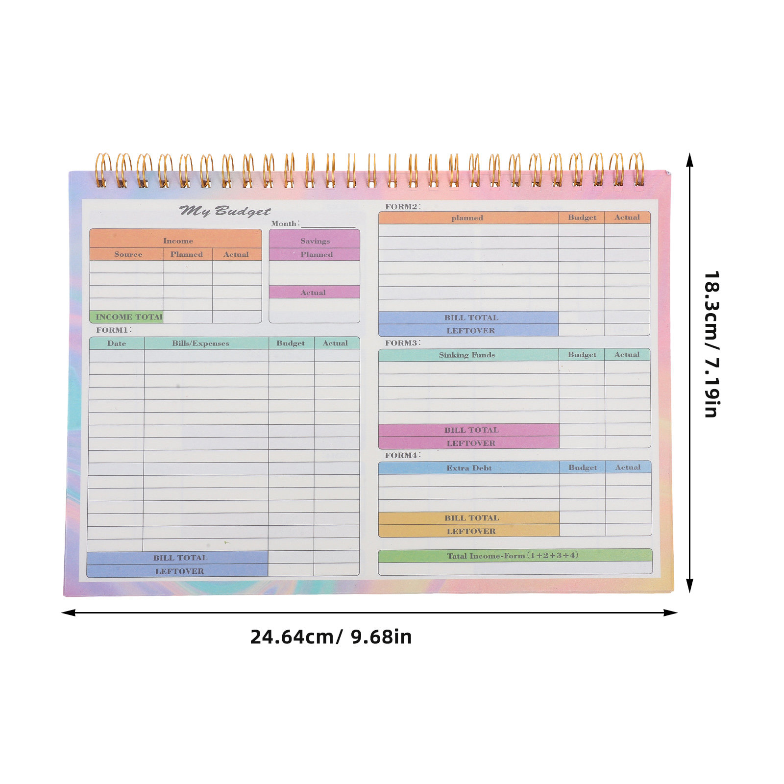B5 Financial Tracker Notebook  - مراجعة Planner Weekly Budget وسعره