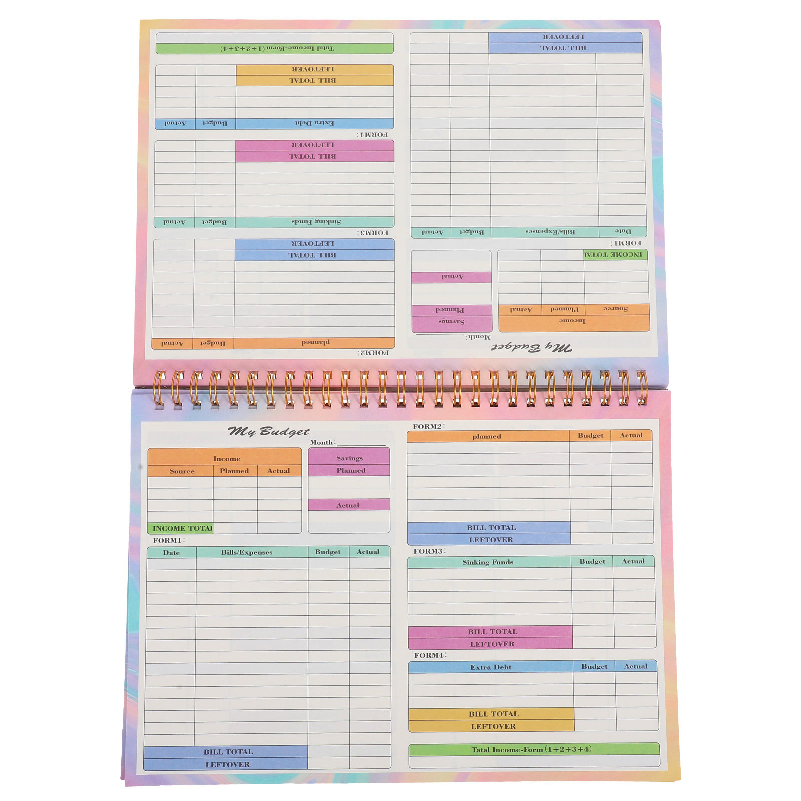 B5 Financial Tracker Notebook  - مراجعة Planner Weekly Budget وسعره