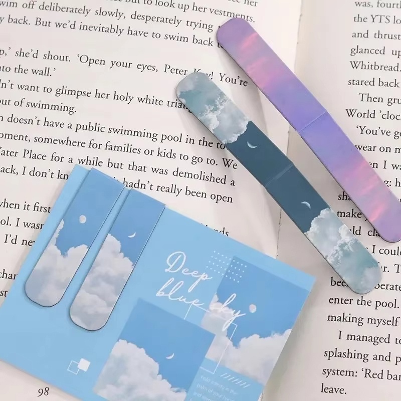 2pcs Fantasy Landscape Bookmar - مراجعة Office Supply Office Stationery Items وسعره